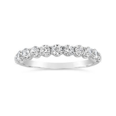 New Brilliance Lab Grown 1.00CTW Diamond Band in 14K White Gold ...